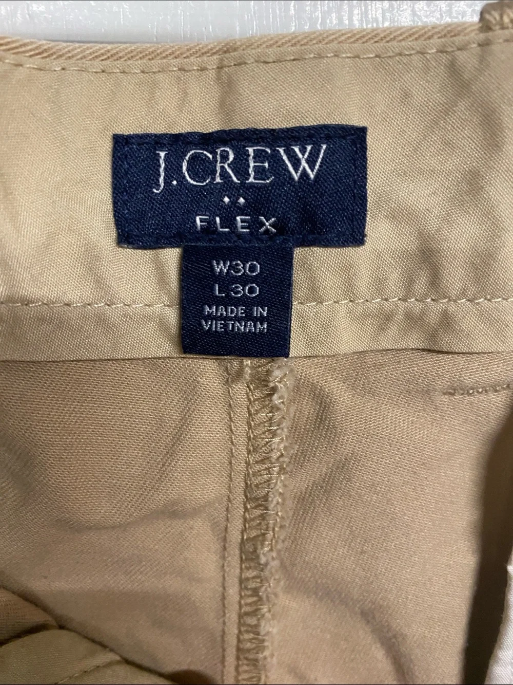J. Crew Men's Khaki Slim Straight Chinos